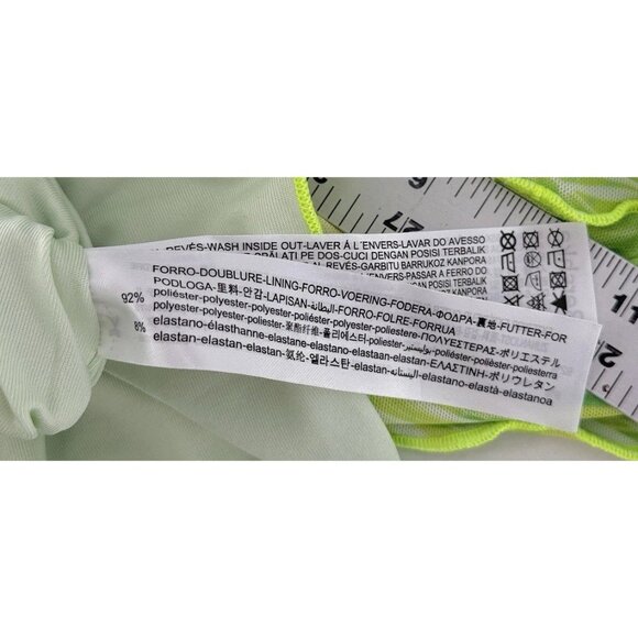 Bershka Mesh Palm Print Cami Mini‎ Dress Size M Summer Boho Festival - Picture 9 of 12